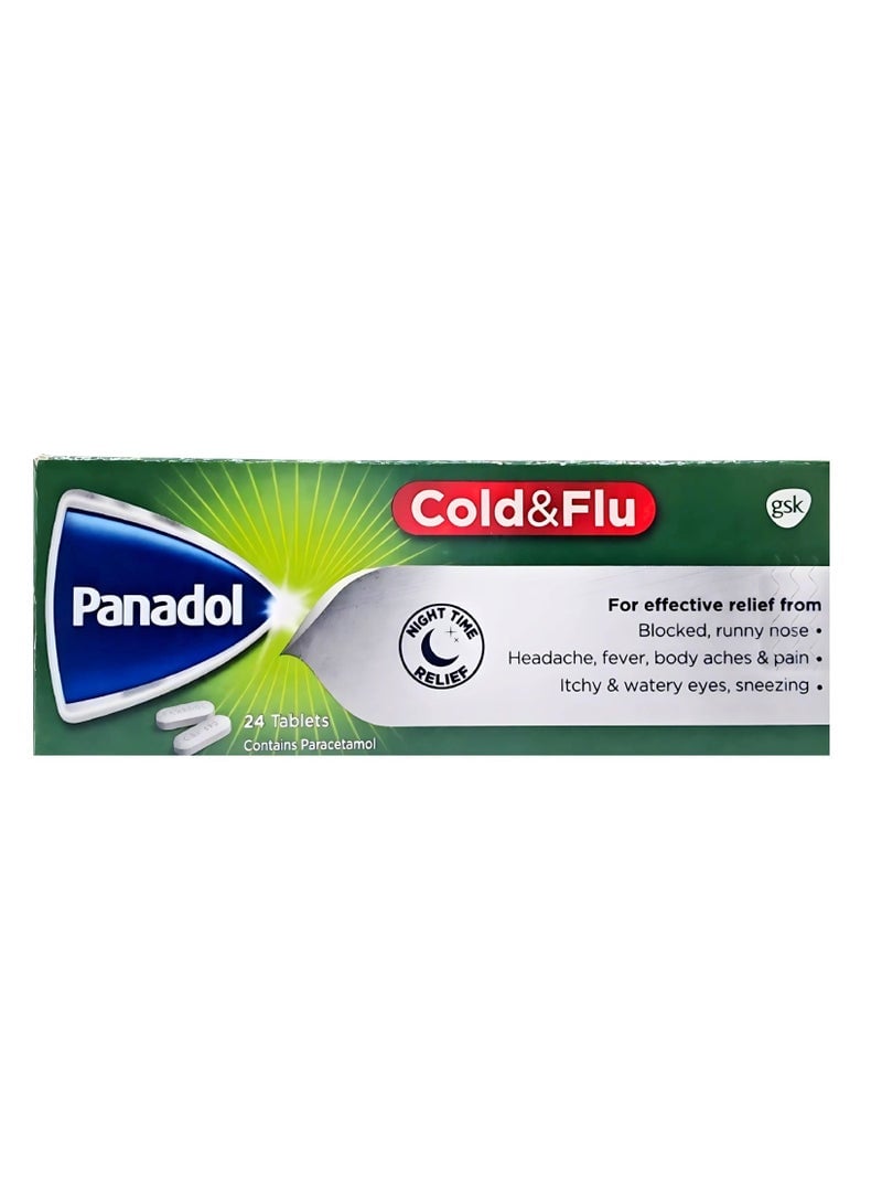 Cold & Flu 24 Caplets (Green)
