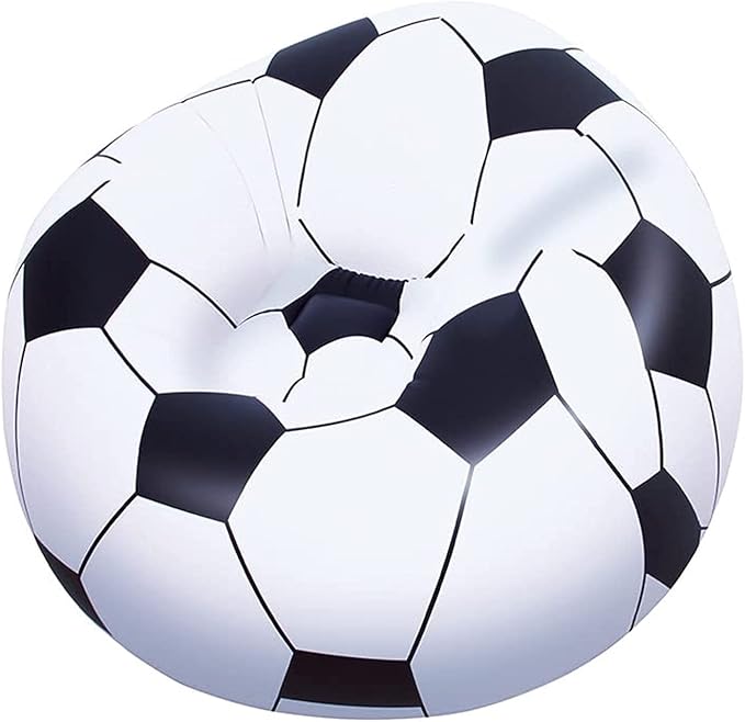 Beanless Soccer Ball Inflatable Chair for Kids