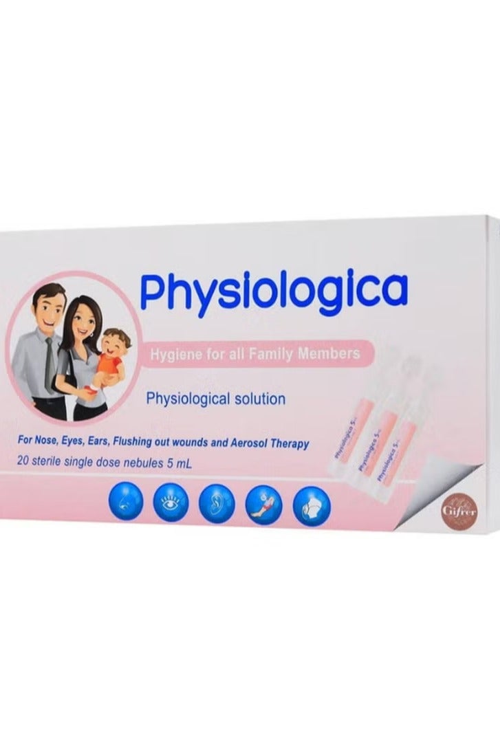 Physiologica Nasal & Ophthalmic Solution 5ml Doses 20's