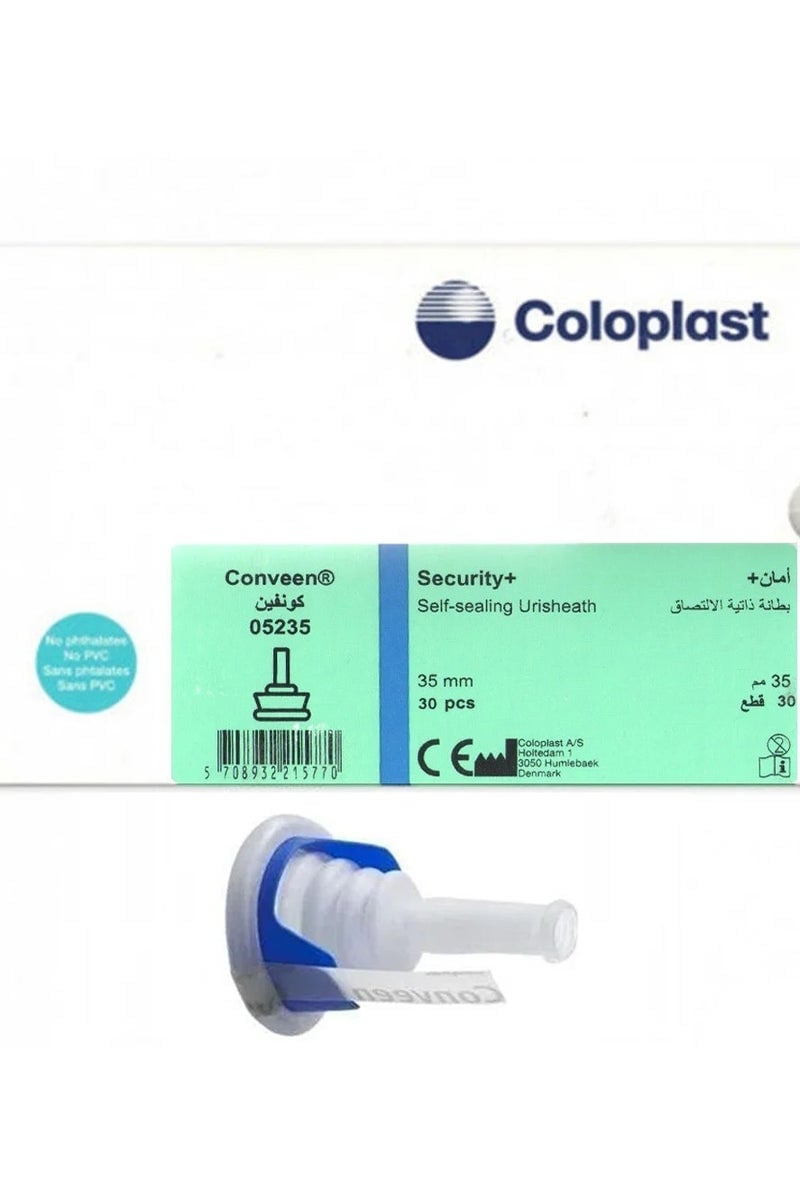 Coloplast Security+ Self-Seal Urisheath 35MM 30's