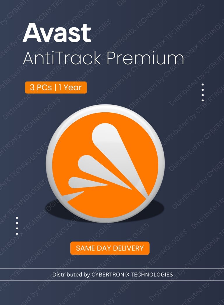 Avast AntiTrack Premium | 3 PCs for 1 Year | Digital License | Same Day Delivery