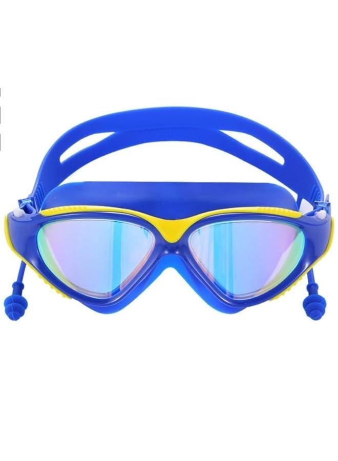 Mirror Swimming Goggles Anti-Fog HD Swim Glasses 100% UV Protection w/ Ear Plug