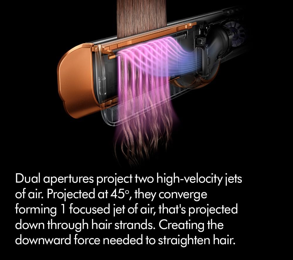 Dyson Airstrait Straightener HT01 Wet to Dry Hair Straightening 1600 W (Silver) - International Version