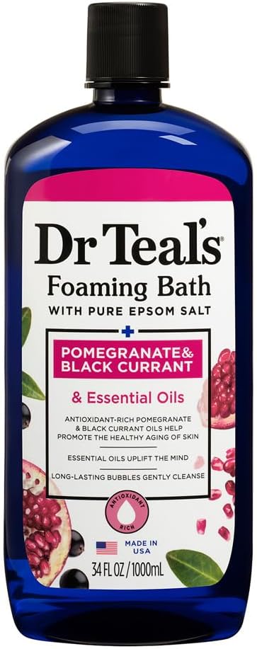 Dr Teals Foaming Bath With Pure Epsom Salt Pomegranate & Black Currant 1000Ml
