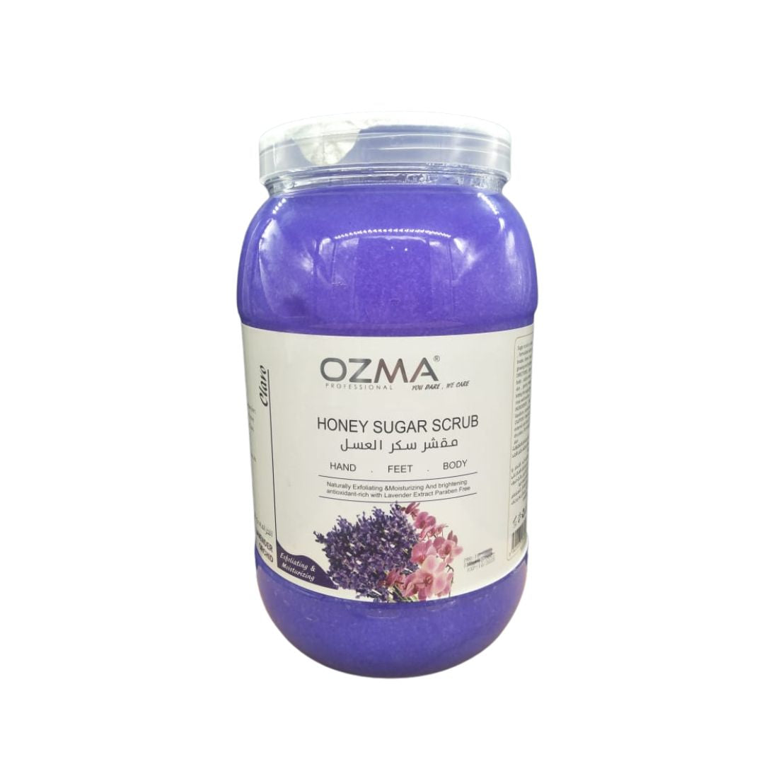مقشر OZMA Clavo الناعم بالعسل والسكر مع خلاصة اللافندر لبشرة متوهجة ومشرقة 5 كجم