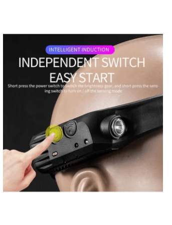 Multifunction LED COB Induction Headlamp Built-in Battery Sensor Head Flashlight Riding Waterproof Headlight USB Rechargeable W6892