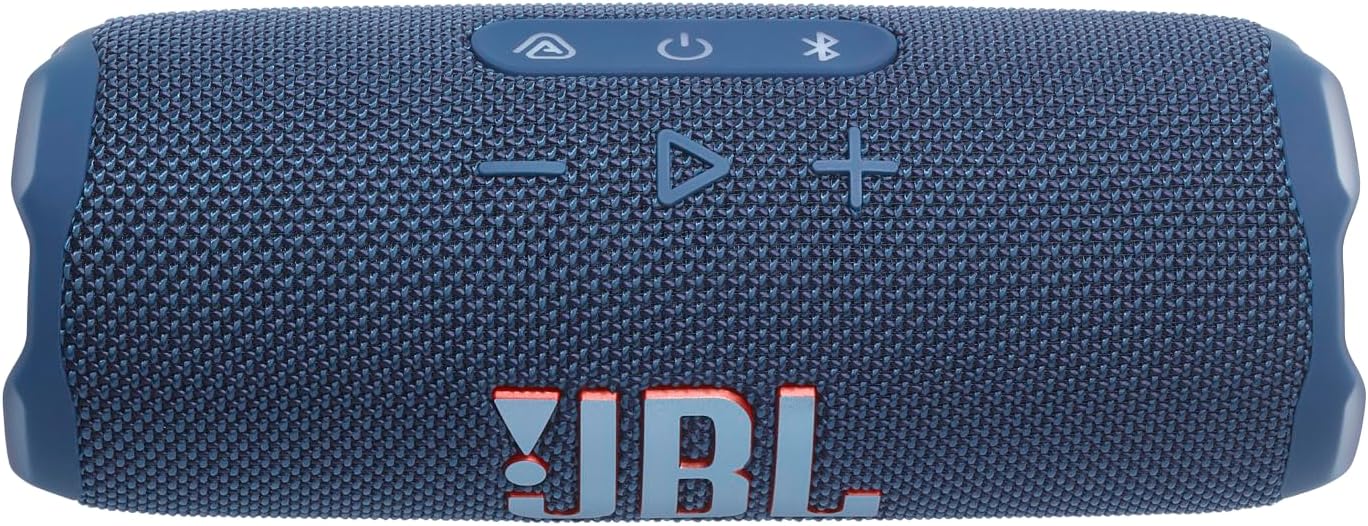 JBL Flip 7 - JBL Pro Sound with AI Sound Boost, up to 16 hours of playtime, multi-speaker connection via Auracast, and waterproof, dustproof, drop-proof design for all adventures – Blue.