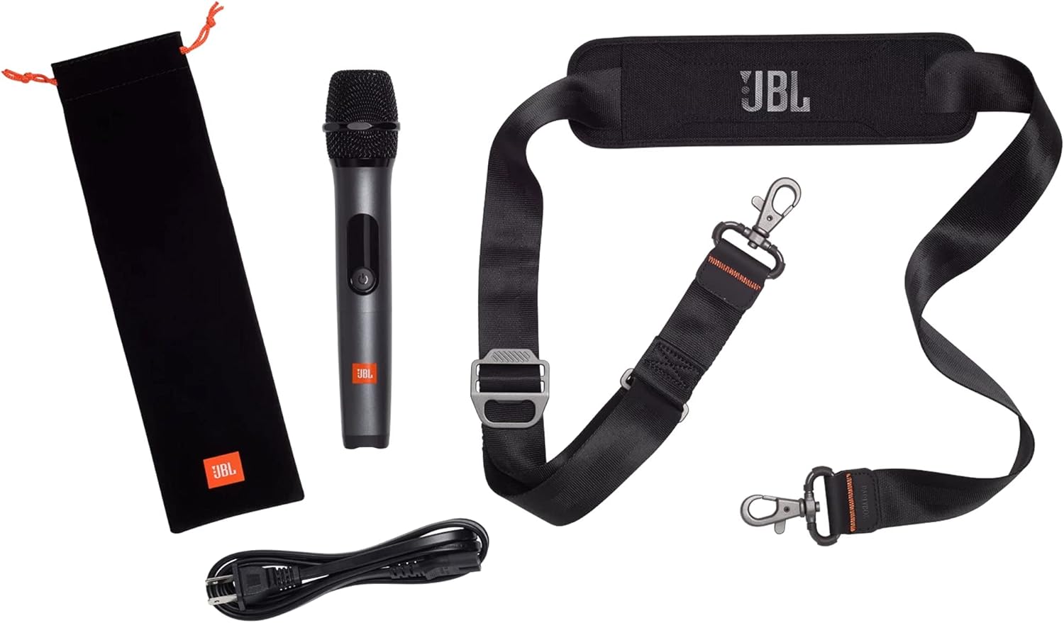 JBL Partybox On-The-GO Portable Party Speaker with Built In Lights and Wireless Mic, 100W of Powerful Booming JBL Pro Sound, Heavy Bass, IPX4 Splashproof, Bluetooth Stream - Black, JBLPARTYBOXOTGUK