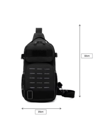 Men Outdoor Shoulder Bag Sling Cross body Chest Oxford Travel Tactical Backpack