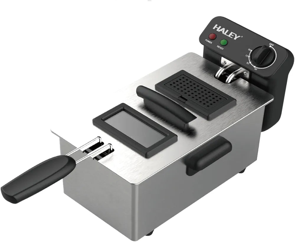 Deep Fryer 4L 2000W with View Window and Stainless Steel Lid for Home, Kitchen.2-Year Warranty,