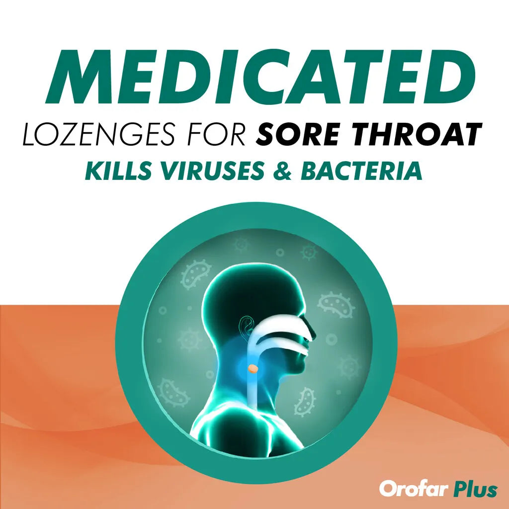 Orofar Plus Ginger Honey & Lemon Lozenges 24S