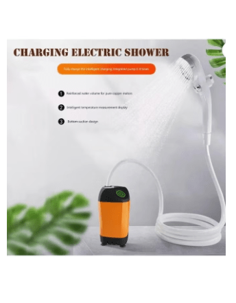 Portable Shower Camping Shower Outdoor Camp Shower Pump Electric Rechargeable