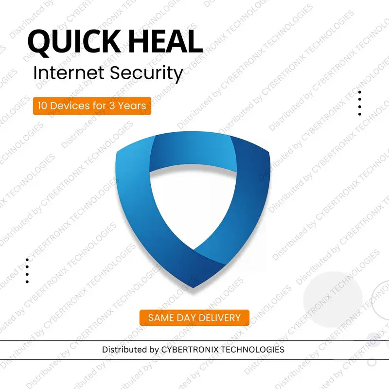 Quick Heal Internet Security for 10 Device 3 Years | Windows | Digital Subscription | SAME DAY DELIVERY