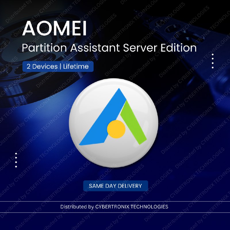 AOMEI Partition Assistant Server Edition | Lifetime Upgrade | Digital License | SAME DAY DELIVERY