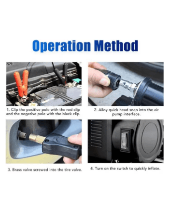 12V Portable Air Compressor, 5.65CFM Car Tire Inflator, Car Air Compressor for Truck Tires Heavy Duty Max 150PSI, Powerful Cylinder Off-Road Air Pump for 4x4 Off-Road Vehicles CSK-102-15