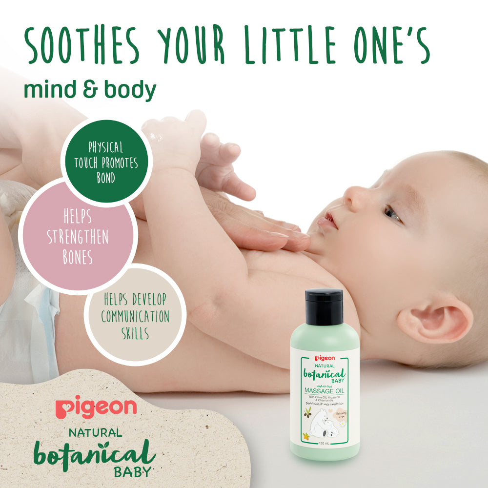 Pigeon Natural Botanical Baby Massage Oil 120Ml