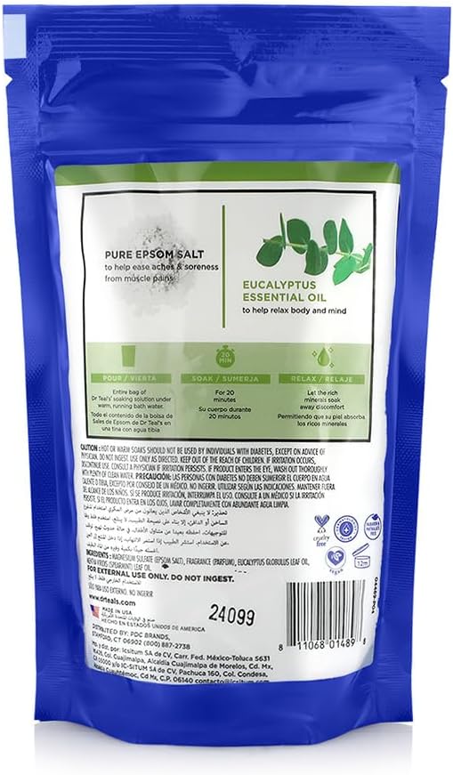 Dr Teals Epsom Bath Salt Eucalyptus&Spearmint 450G