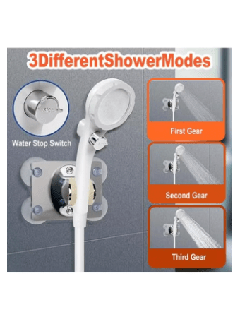 Outdoor Camping Shower Portable Electric Shower Pump Waterproof Outdoor Shower with Digital Display for Camping Hiking Travel