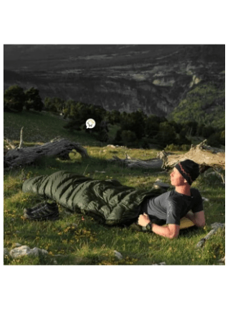 Outdoor Camping Sleeping Bag Hiking Training Lunch Break Duck Down Sleeping Bag Size: 220cm*90cm