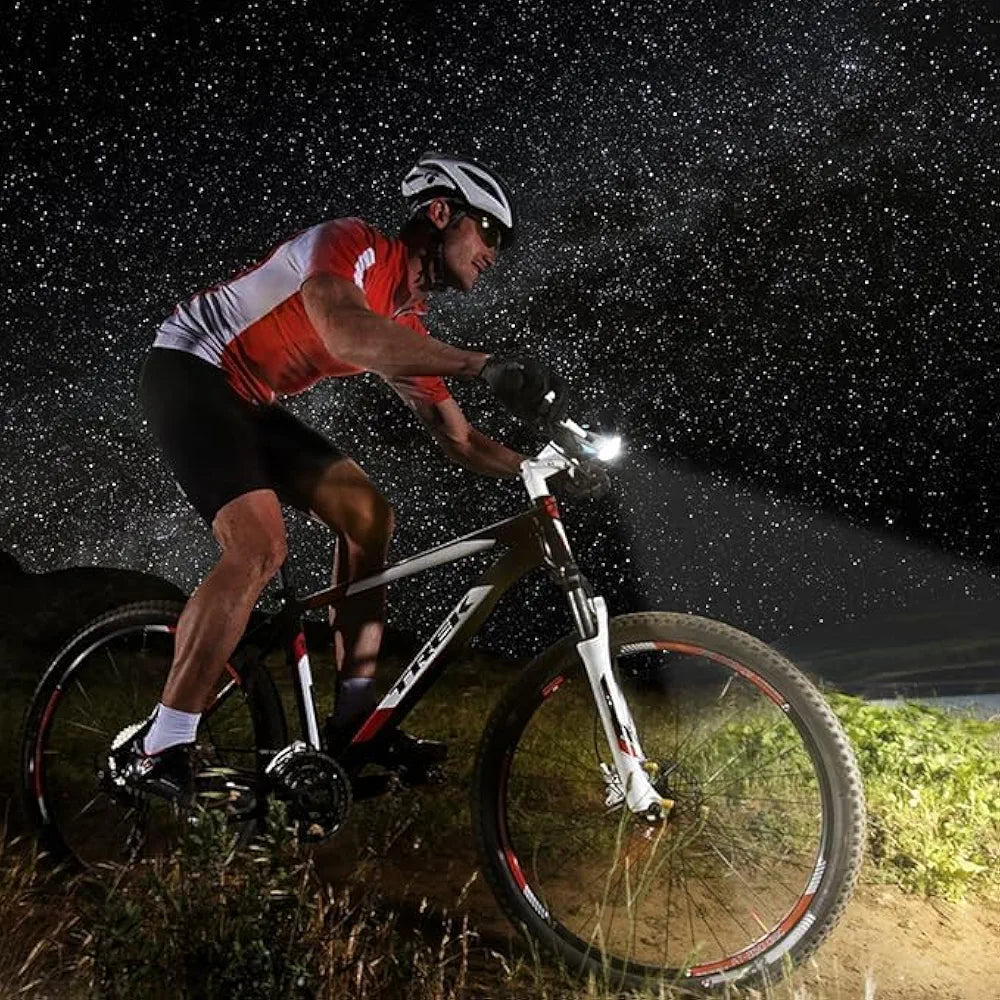 Bicycle LED Lamp Bike Light Electric Horn Cycling Headlight Handlebar Flashlight Bicycle