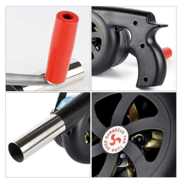NO11 Manual Air Blower or Camping BBQ, Air Blower with Hand Crank for Outdoor Camping Barbecue Fire Bellows Hiking Picnic