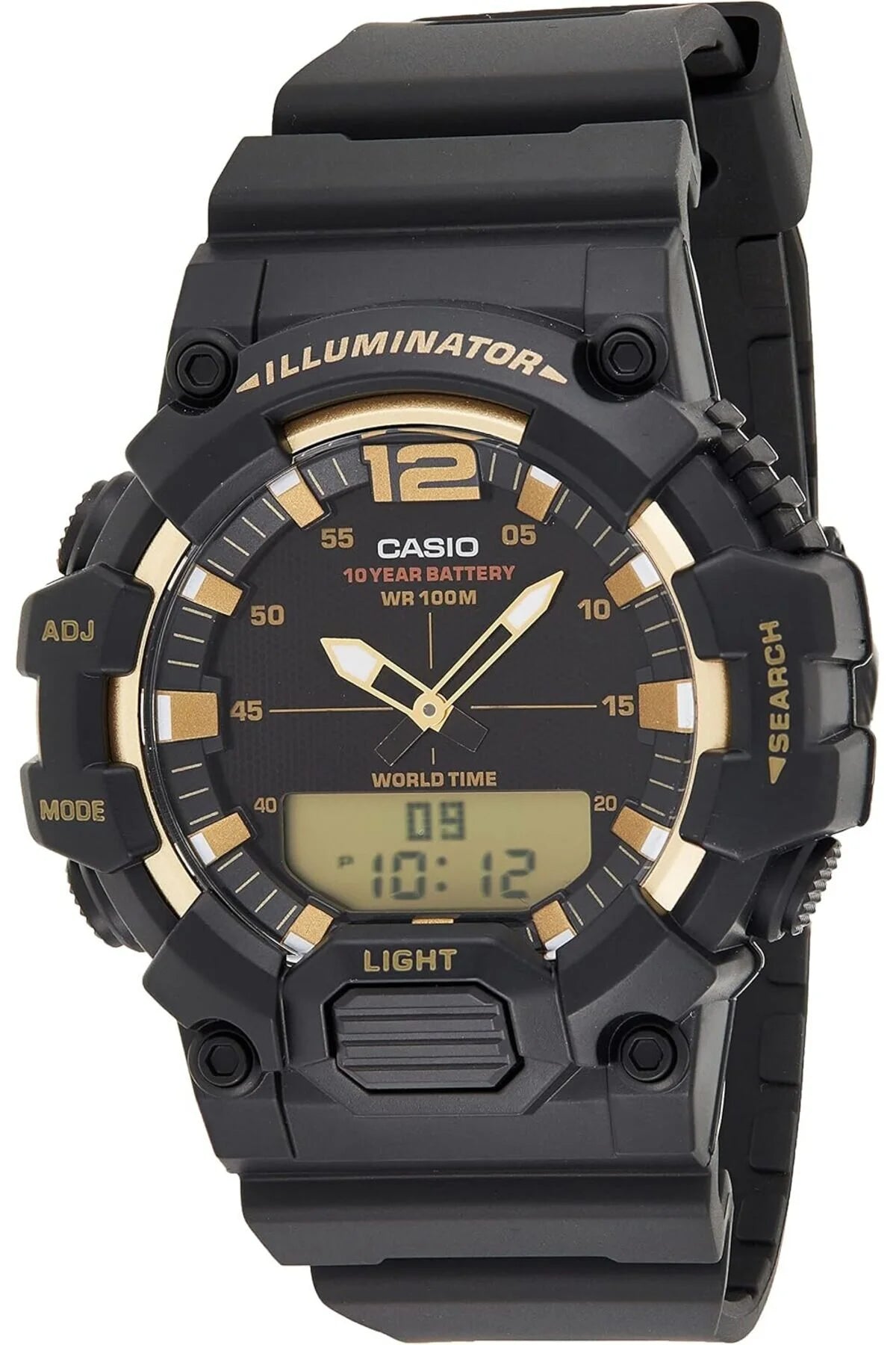 Men's Watch, Analog-Digital Display And Resin Strap