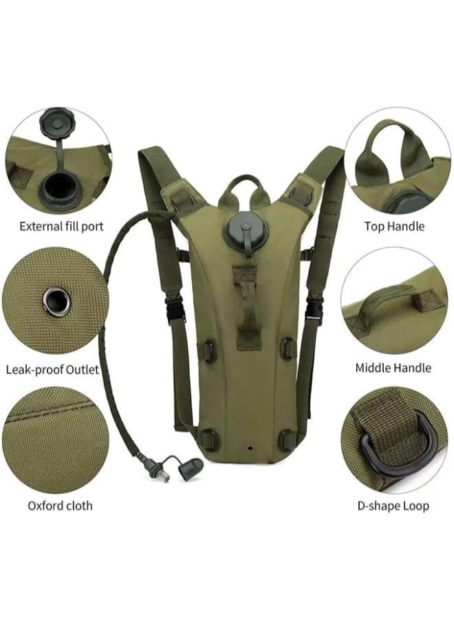 Outdoor Camping 3L Water Bag Molle Tactical Hydration Backpack Water Bag