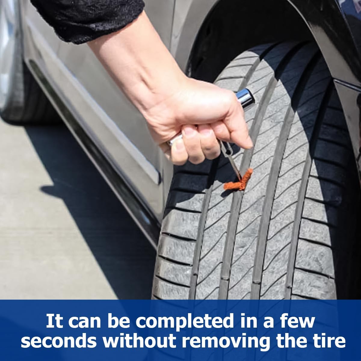 22Piece Car Tyre Repair Kit Car Tyre Bicycle Repair Kit Puncture Kit Tubeless Car Tyre Repair Kit Car Puncture Set Tyres