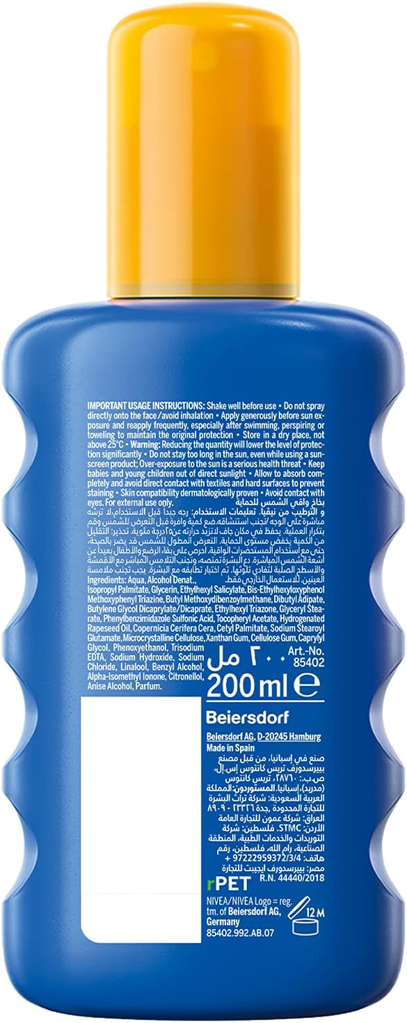 Nivea Sun Protect & Moisture Spray Spf 30 200 Ml