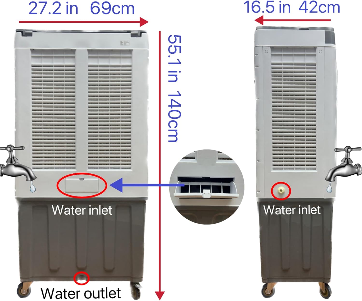 95 L big Air Cooler,650W Evaporative Air Cooler,air conditioning,K140