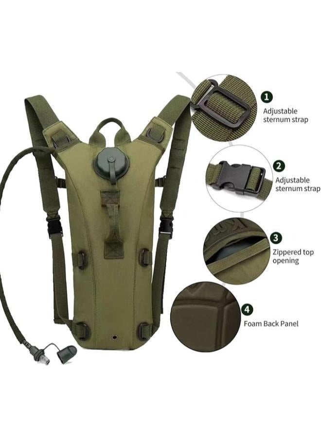 Outdoor Camping 3L Water Bag Molle Tactical Hydration Backpack Water Bag
