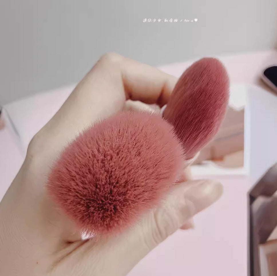 5Pcs Portable Small Makeup Brush Kit for Women - Cute Make Up Brushes Case - Perfect Gift for Face, Eye, Eyebrow, Blush, and Lip Gloss