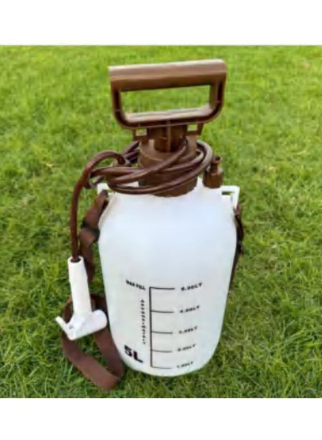 Portable Garden Camping Water Sprayer Hand Pump Pressure Sprayer Adjustable Nozzle 5L Capacity  Shoulder Strap Ergonomic Handle for Outdoor Cleaning Car Washing