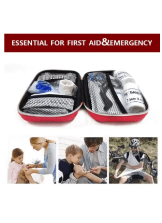 Hardcase Waterproof Medicine Storage Bag Portable Medication Package Compact Lightweight Emergency Survival Rescue Cases Medical Kit Idea for Home Car Travel Outdoor