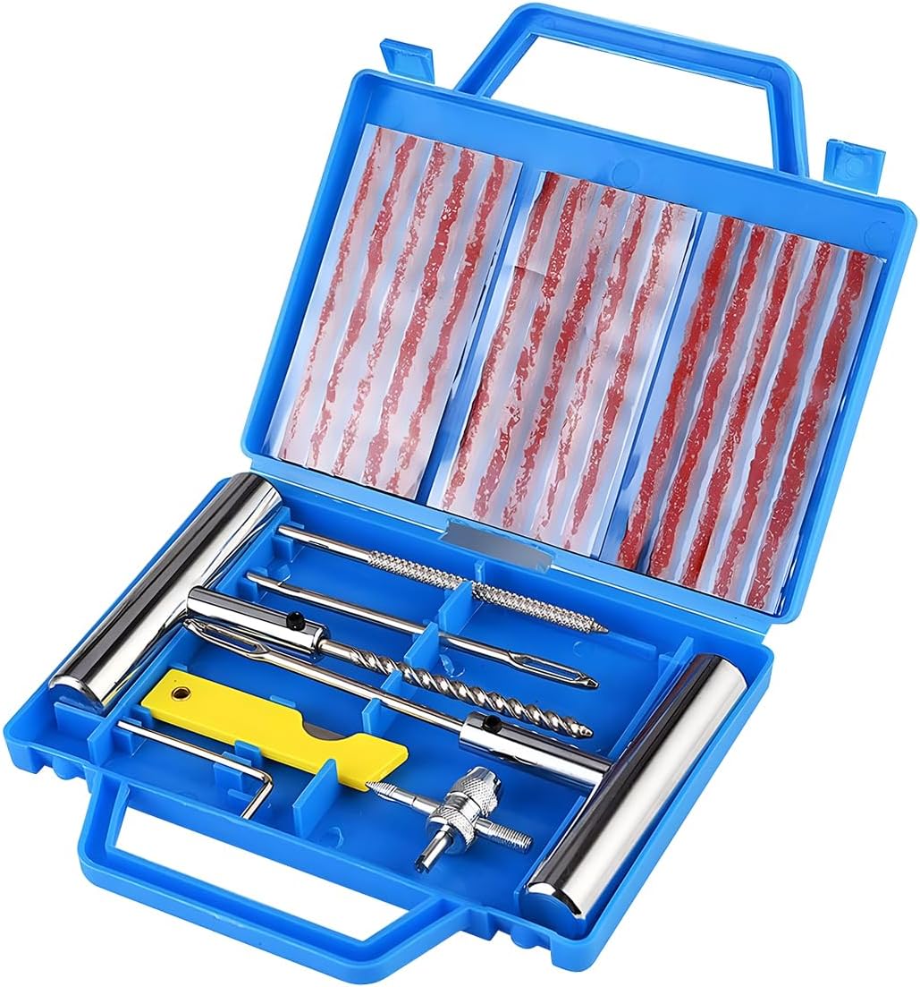 22Piece Car Tyre Repair Kit Car Tyre Bicycle Repair Kit Puncture Kit Tubeless Car Tyre Repair Kit Car Puncture Set Tyres