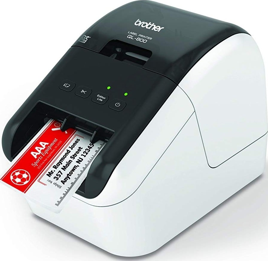 QL-800 High-Speed Professional Label Printer 14.2x12.53cm White/Black