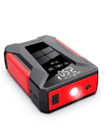 Car Jump Starter with Air Compressor, 39800mAh Battery, LED Flashlight, and Portable Jump Box for Emergency Power and Tire Inflation