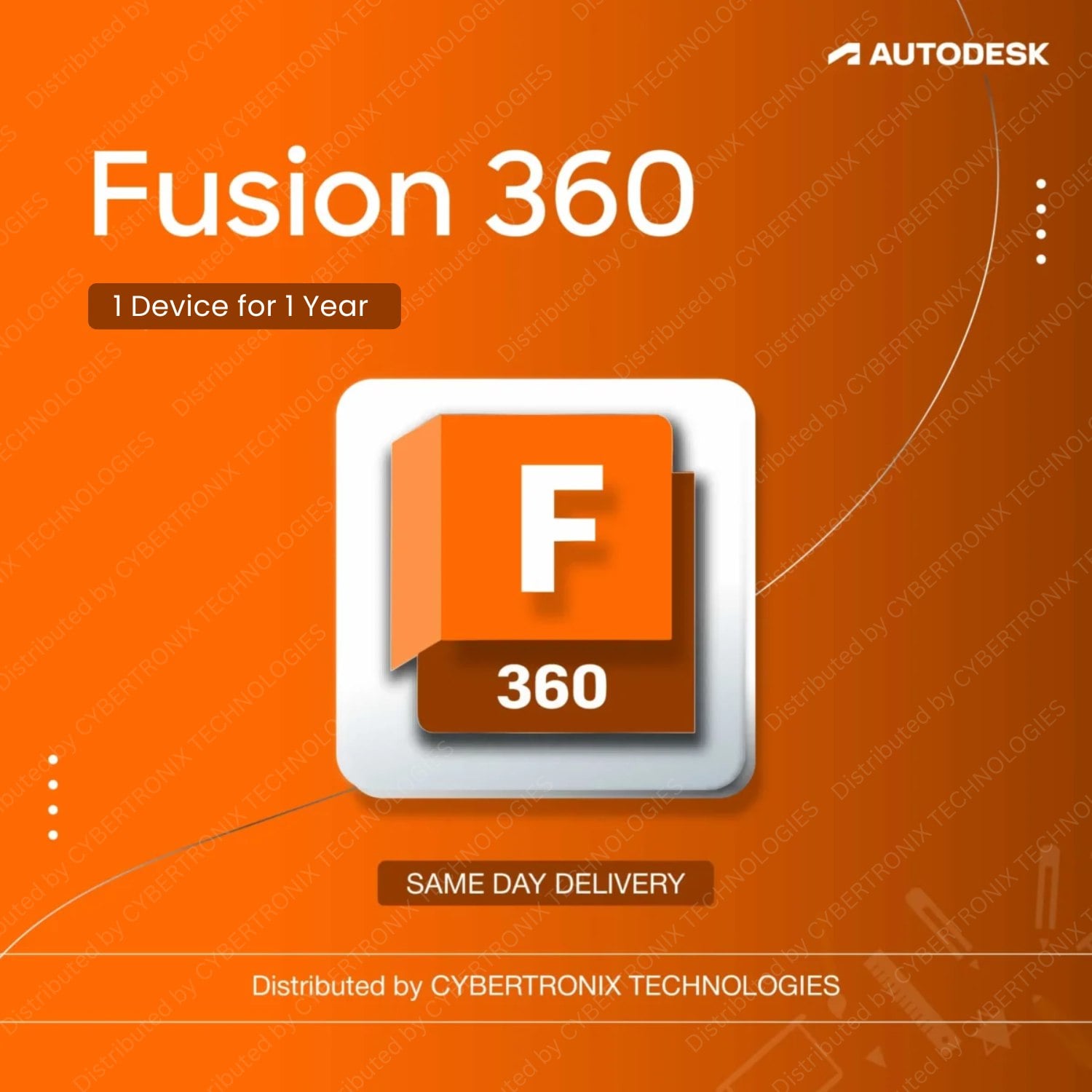 Autodesk Fusion 360 | 1 Device for 1 Year | Digital License | SAME DAY DELIVERY