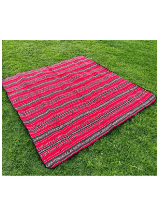 Foldable Picnic Rug Bohemian Picnic Beach Mat Blanket Portable with Carrying Strap Size: 2m*2m