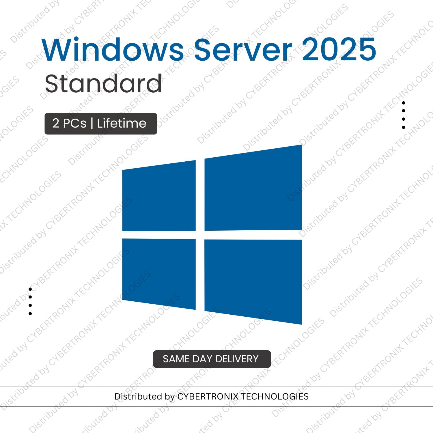 Microsoft Windows Server 2025 Standard | 2 PC License | Digital License | SAME DAY DELIVERY