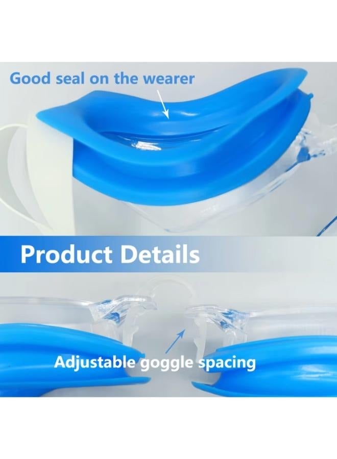 Adjustable Silicone Swimming Goggles Anti-fog Swimming Glasses