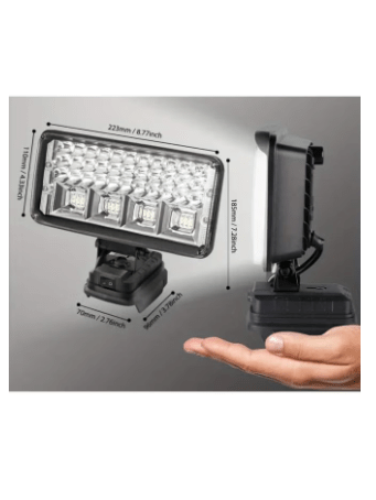 21V Multi-Functional Rechargeable Portable Flood Light for Camping and Outdoor Activities