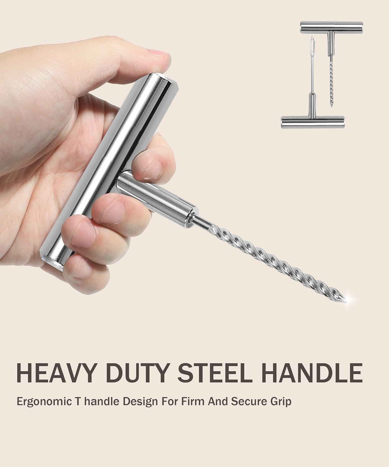 Universal Heavy Duty Tubeless Blowout Repair Emergency Tire Repair Fixing Kit Car Truck Motorcycle Tool Kit