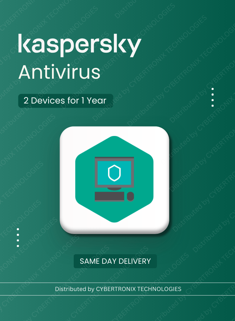 Kaspersky Antivirus | 2 Devices 1 Year | Digital License | Same Day Delivery