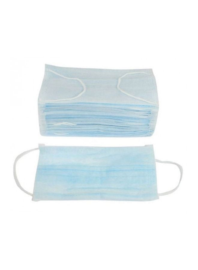 50 Pieces Disposable Blue Face Masks Set
