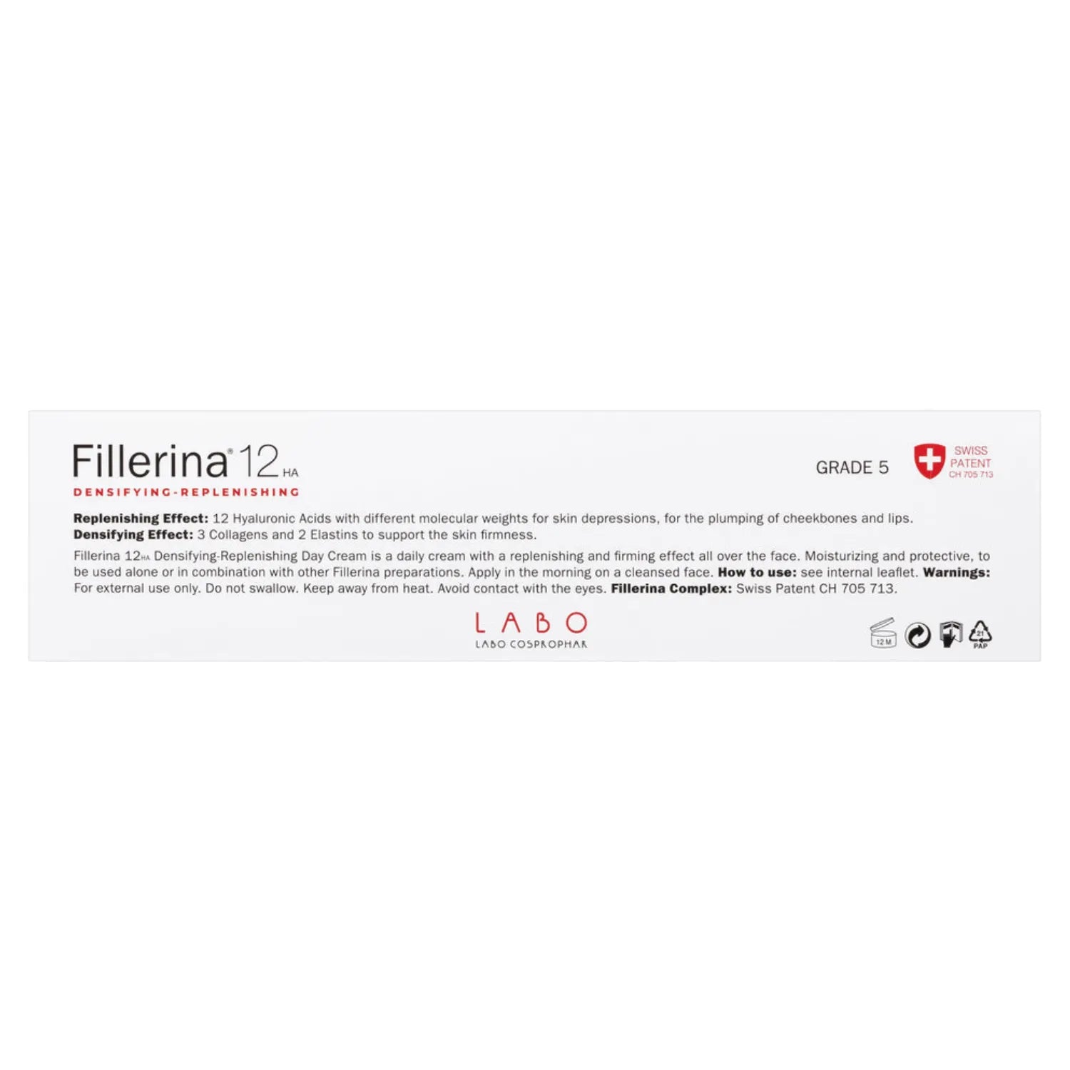 Fillerina 12 Ha Densifying Filler Day Cream G5 50 Ml