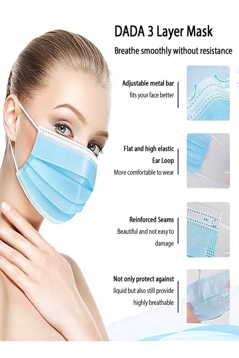 Dada Face mask Blue 50s
