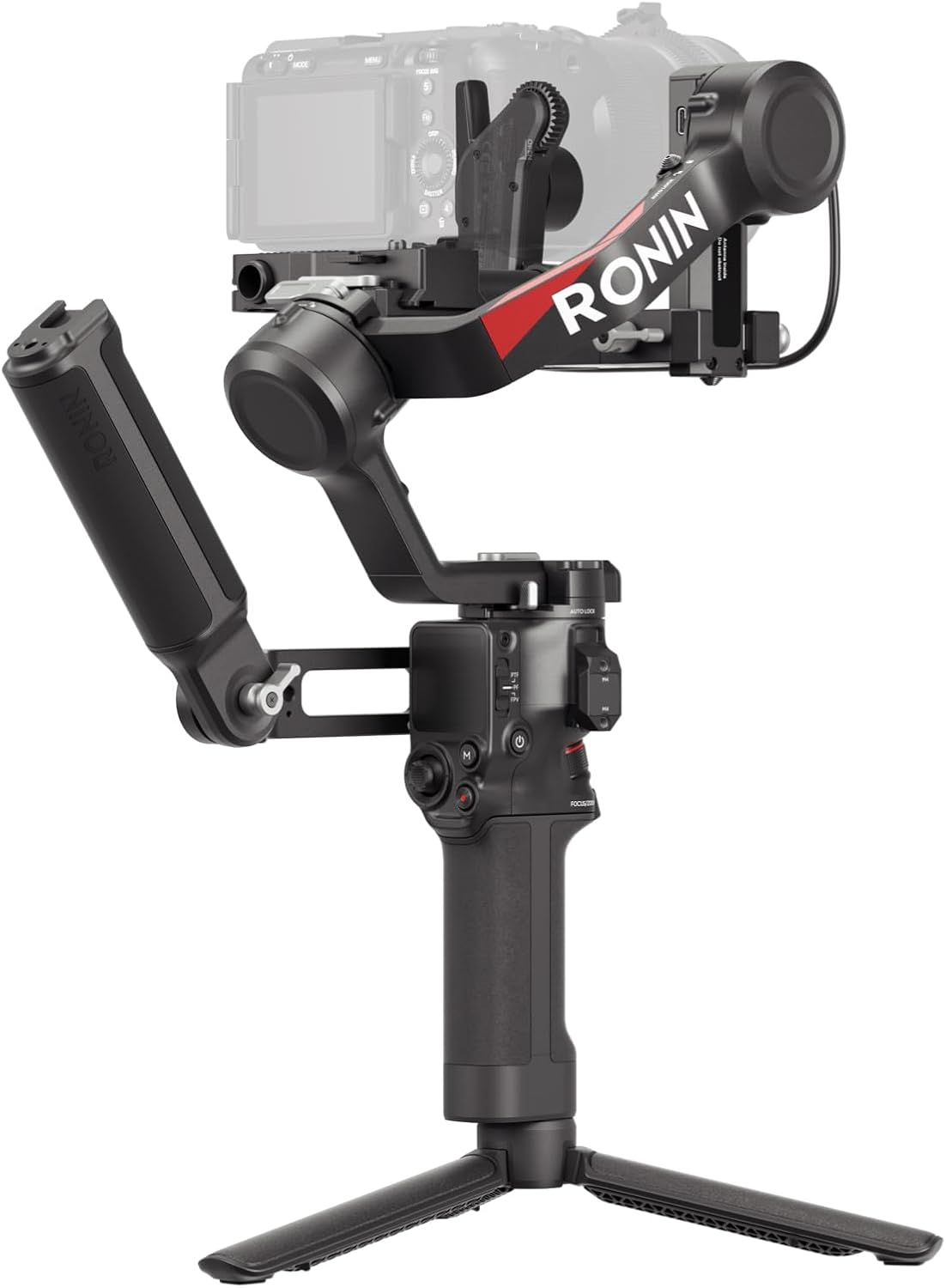 DJI RS 4 Combo, 3-Axis Gimbal Stabilizer for DSLR, Mirrorless Cameras Canon/Sony/Panasonic/Nikon/Fujifilm, Native Vertical Shooting, 2-Mode Switch Joystick, UAE Version, Official Warranty Support