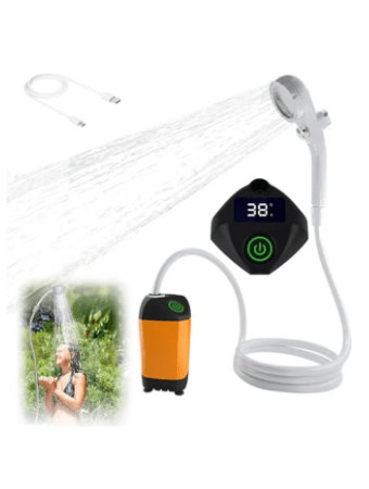 digi-tents bathing Portable Outdoor Shower, Rechargeable Battery Operated Shower, Intelli