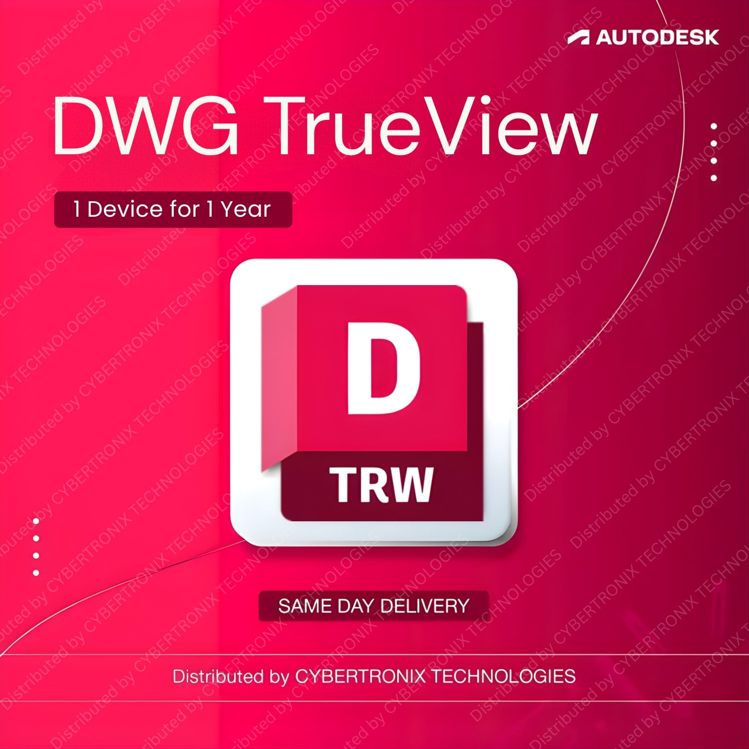 Autodesk DWG TrueView | 1 Device for 1 Year | Digital License | SAME DAY DELIVERY